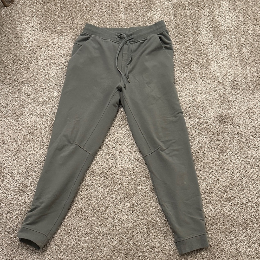 Lulu Lemon green/grey joggers. Men’s medium size